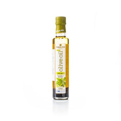 Оливковое масло нерафинированное Extra Virgin с базиликом