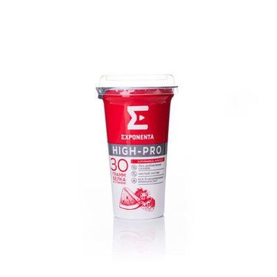 Напиток Exponenta High-pro кисломолочный Клубника-арбуз
