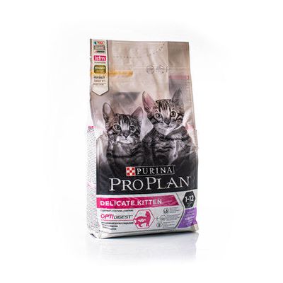 Purina Pro Plan cухой корм для котят с чувствительным пищеварением, с индейкой