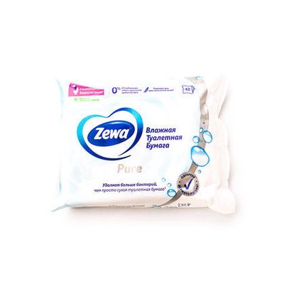 Влажная туалетная бумага ZEWA Pure