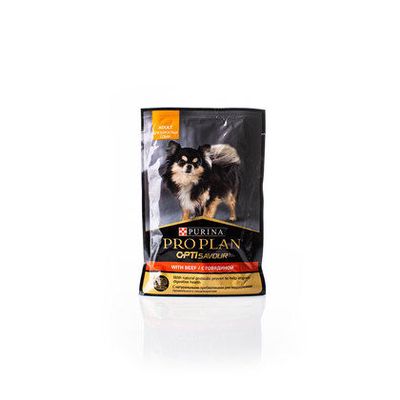 Purina Pro Plan влажный корм для взрослых собак, с говядиной в соусе