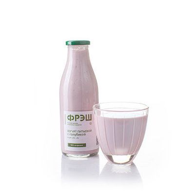 Йогурт питьевой натуральный с голубикой 1,5%-2%