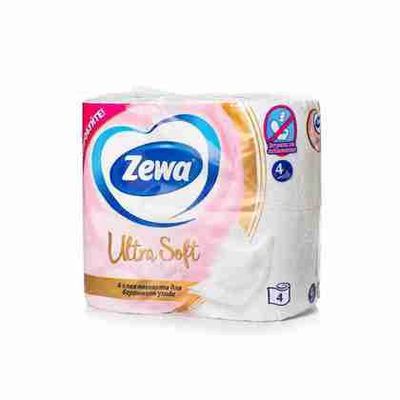 Туалетная бумага Zewa Ultra Soft четырёхслойная (4 шт.)