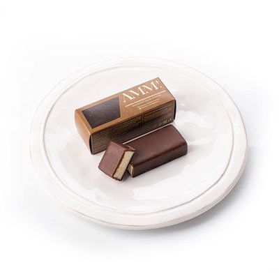 Глазированный безмолочный ванильный сырок в тёмном шоколаде